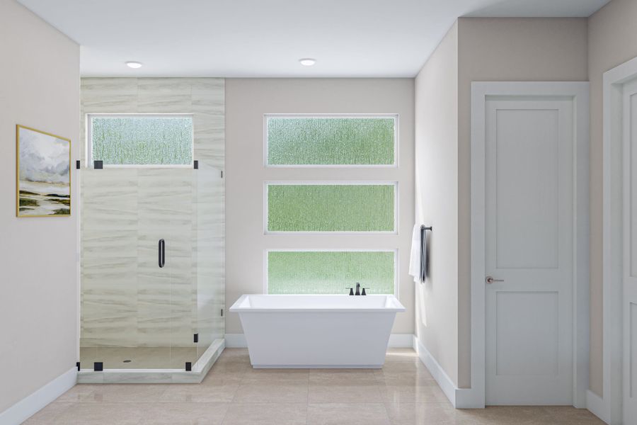 Representative furnished interior of a home built from the Savoy by Tri Pointe Homes in Harvest Green, Richmond (Image 6).