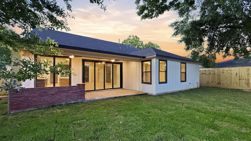 Experience elevated living in Oak Forest, a vibrant Houston community known for its tree-lined streets, parks, and unbeatable location. Landscaping digitally edited.