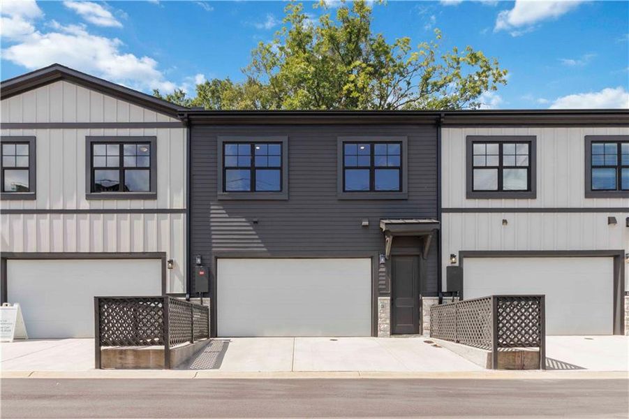 Front exterior of a new home in Serenity, Hapeville, GA, highlighting curb appeal (Image 12).