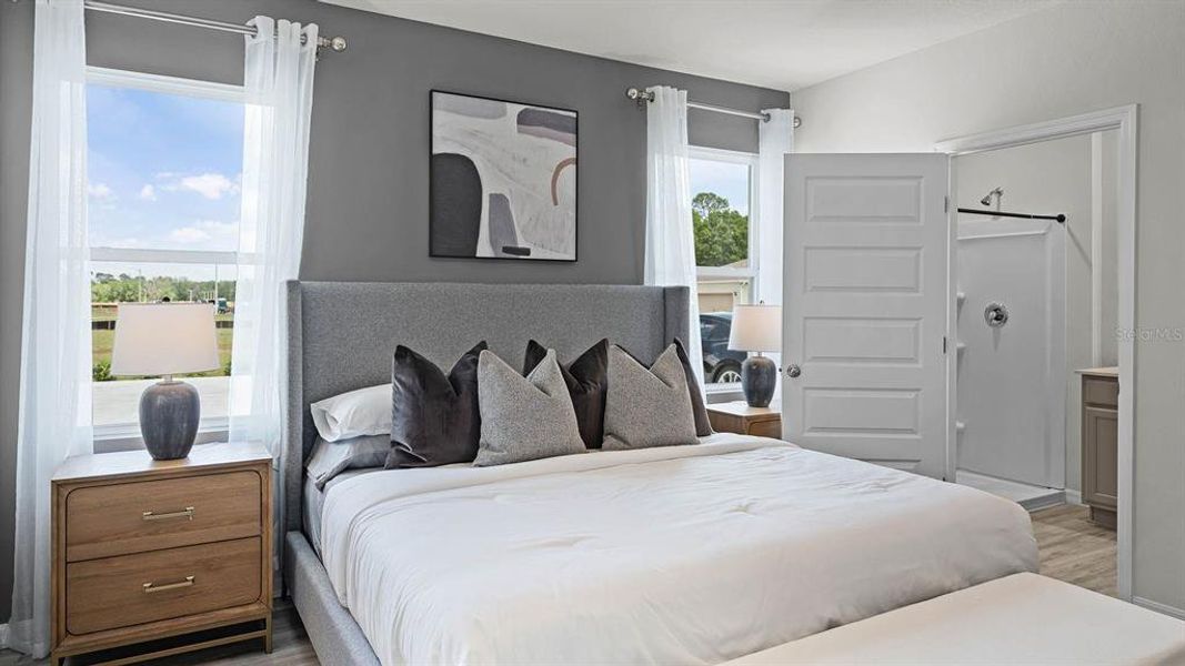 Furnished interior view inside a new home in Magnolia Pointe, Umatilla (Image 4).