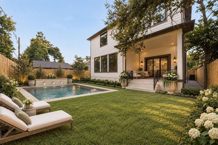 Virtually Staged-- Oversized yard with plenty of room for a pool