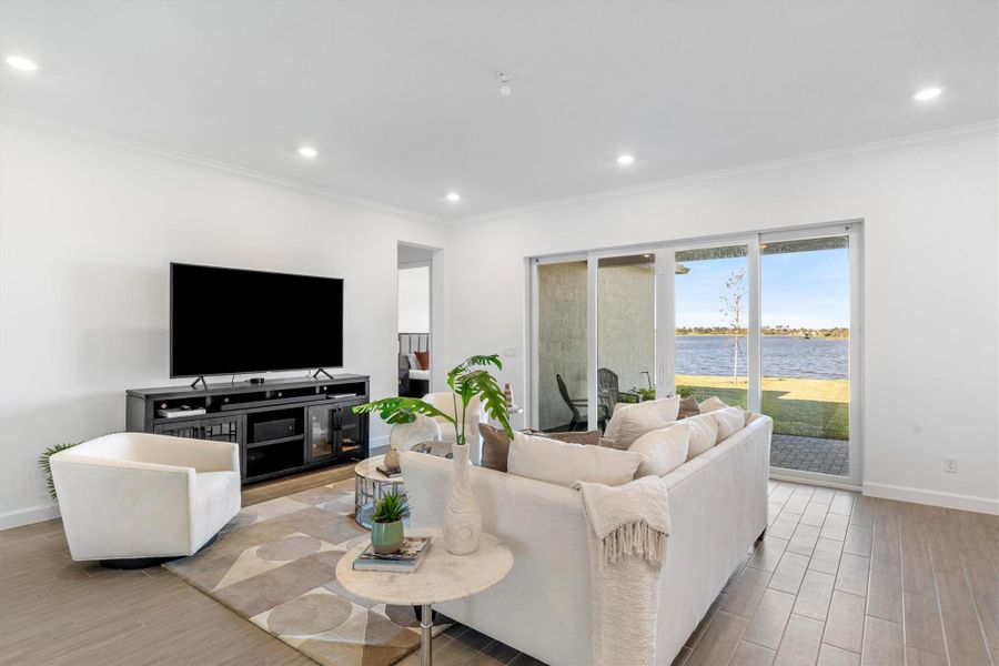 Furnished interior view inside a new home in , The Acreage (Image 6). Furnished interior view inside a new home in , The Acreage (Image 6).