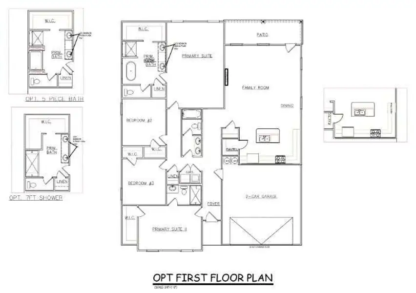 2D floor plan layout of this home in The Woodlands Preserve, Jackson, GA (Image 4).