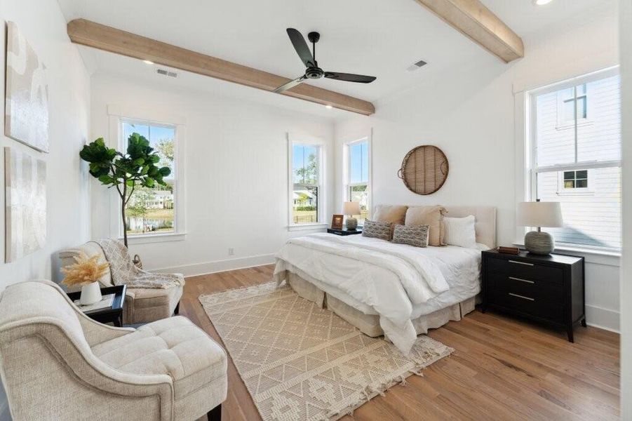 Furnished interior view inside a new home in , Charleston (Image 24).