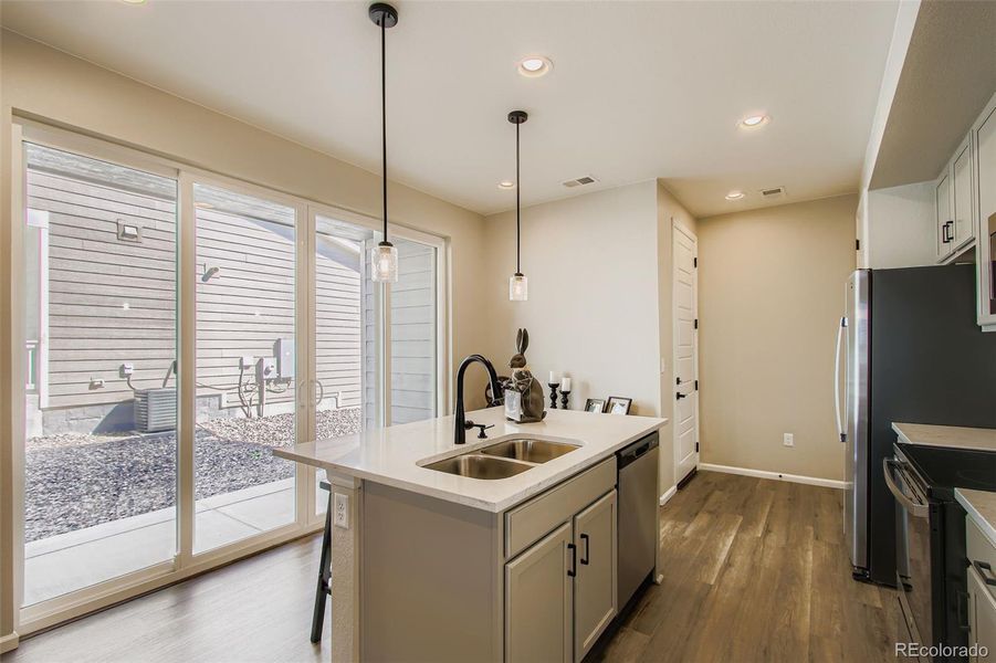 Furnished interior view inside a new home in Haskins Station, Arvada (Image 15).