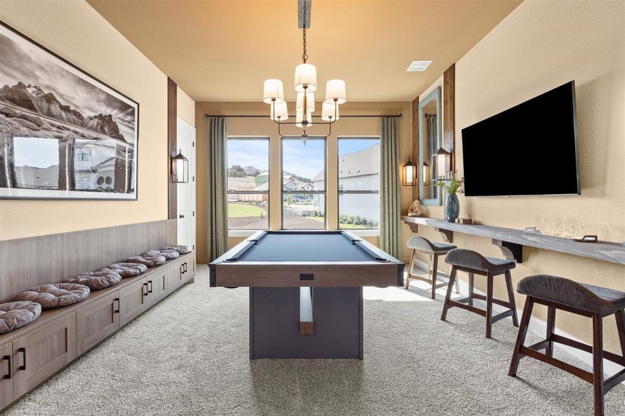 Furnished interior view inside a new home in Sweetwater, Austin (Image 32).