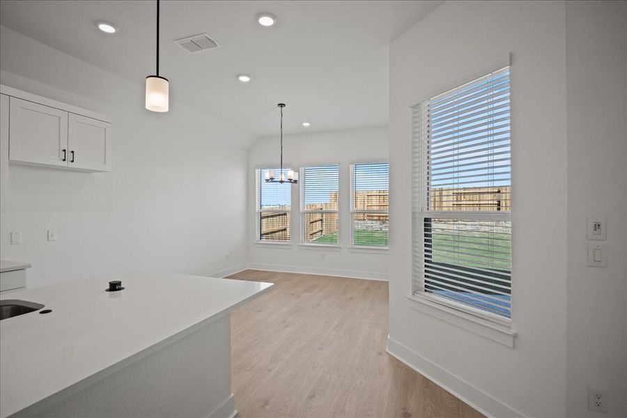 Representative furnished interior of a home built from the Farris by Chesmar Homes in Sunfield, Buda (Image 3).