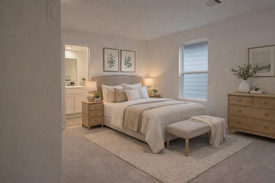 Furnished interior view inside a new home in Tavola, New Caney (Image 8).