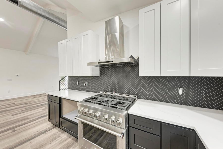 Kitchen with propane stove