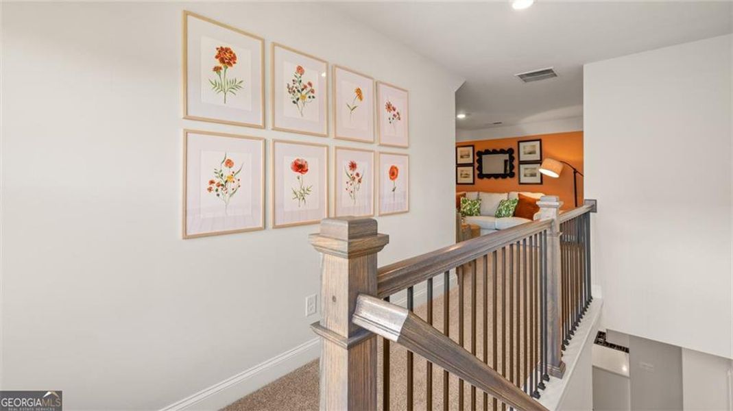 Furnished interior view inside a new home in Oak Ridge Meadows - Active Adult, Locust Grove (Image 16). Furnished interior view inside a new home in Oak Ridge Meadows - Active Adult, Locust Grove (Image 16).