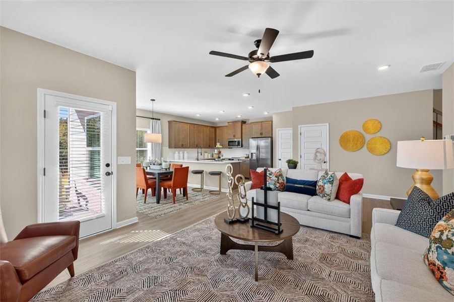 Furnished interior view inside a new home in Hillcrest Park, Ringgold (Image 15).