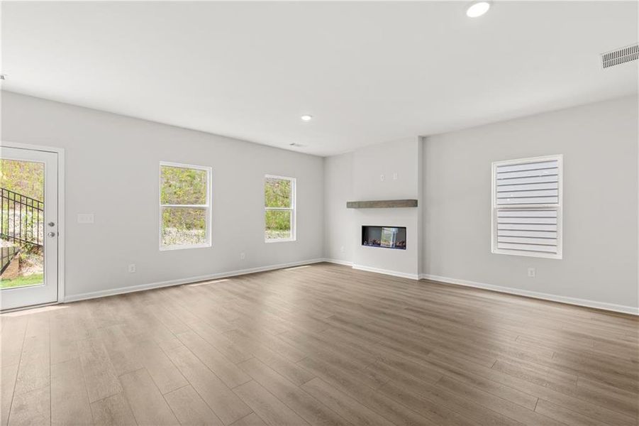 Spacious, unfurnished interior of a new home in The Bluffs, Canton (Image 13). Spacious, unfurnished interior of a new home in The Bluffs, Canton (Image 13).