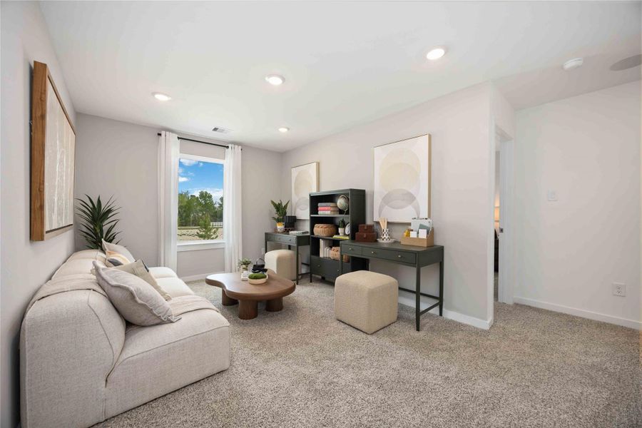 Furnished interior view inside a new home in Grand West, Houston (Image 9).