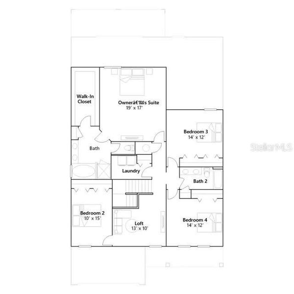 2D floor plan layout of this home in , Clermont, FL (Image 5).