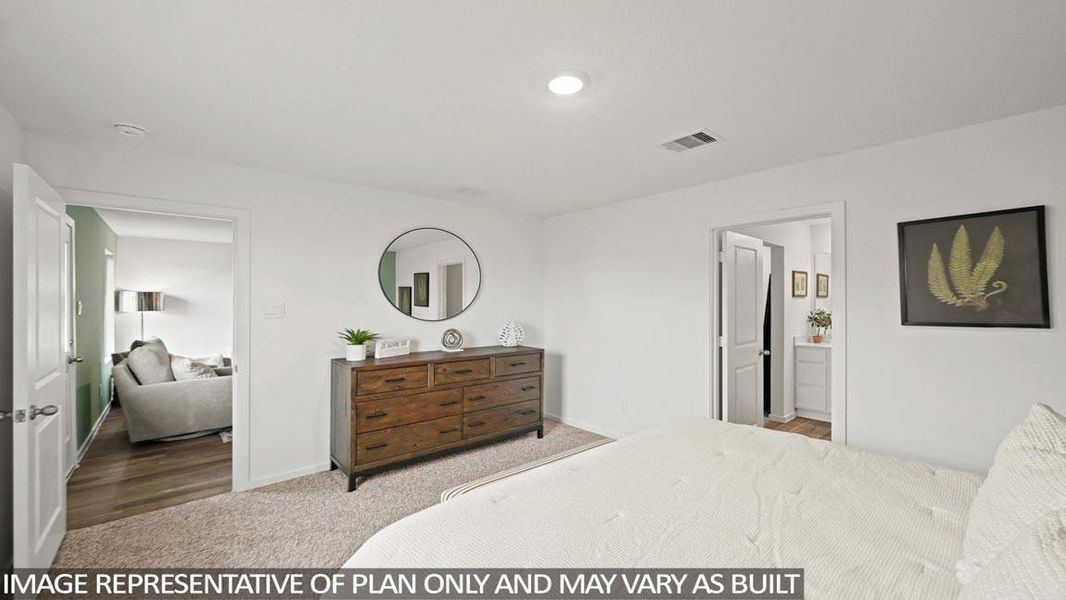 Furnished interior view inside a new home in The Canopies, Splendora (Image 13).