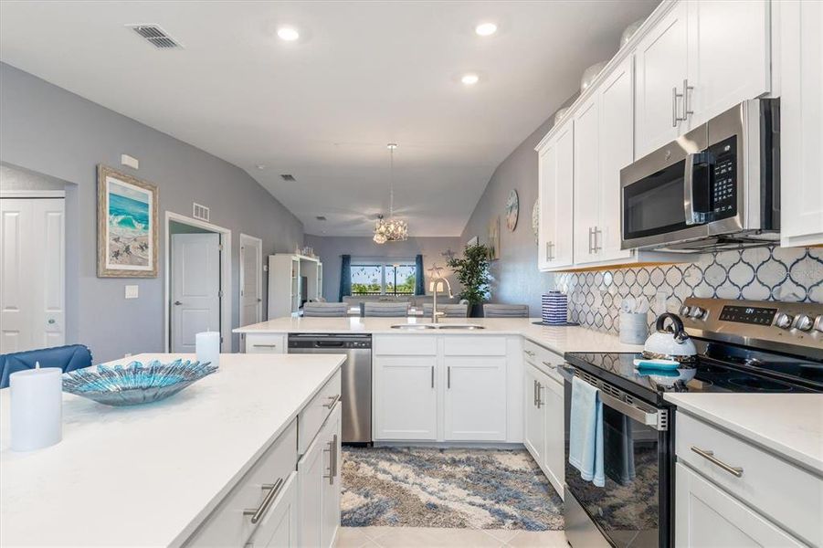 Furnished interior view inside a new home in , Venice (Image 5). Furnished interior view inside a new home in , Venice (Image 5).