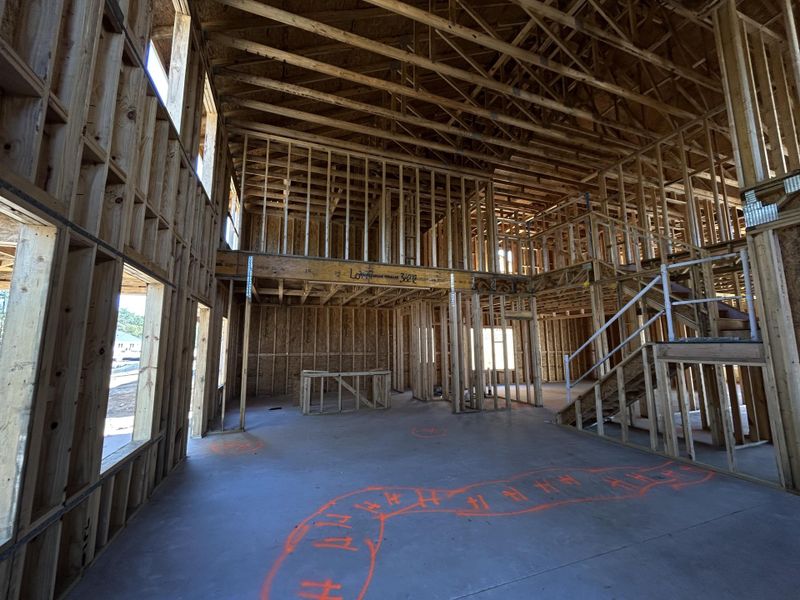 In-progress construction of a new home in Tea Farm: Presidents Series, Ravenel, SC (Image 74).