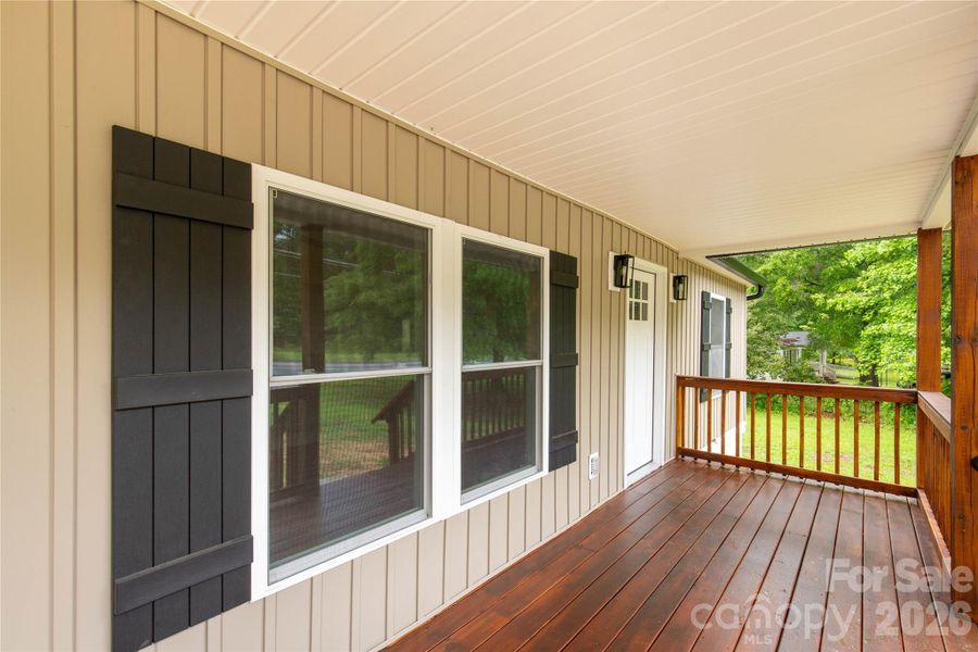 Exterior details and patio area of a home in , Fort Lawn (Image 22).