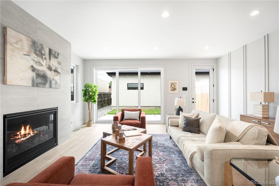 Furnished interior view inside a new home in , Denver (Image 35).
