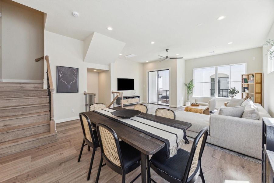 Furnished interior view inside a new home in White Oak Station, Houston (Image 7).