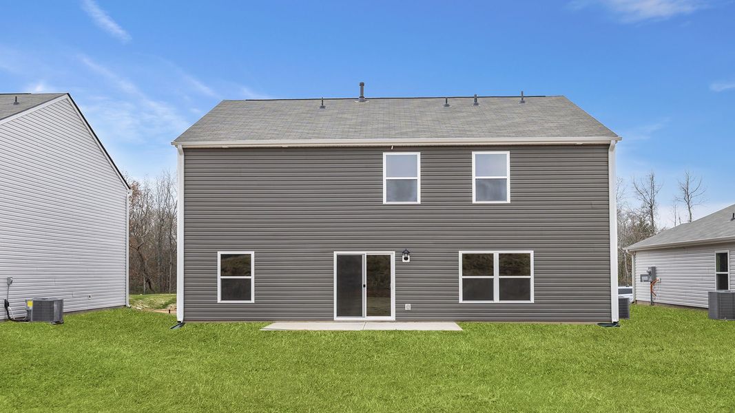 Exterior details and patio area of a home in Bentley Park, Greenwood (Image 3).