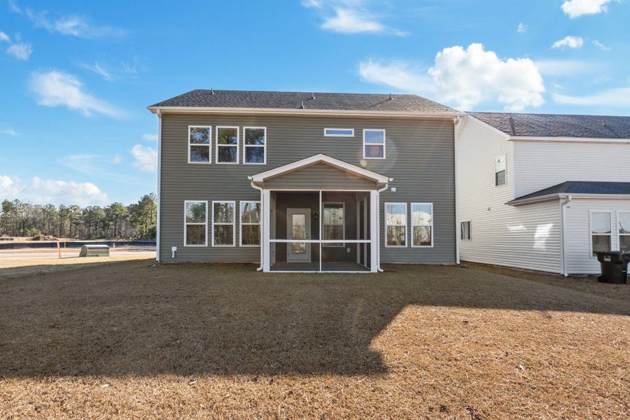Exterior details and patio area of a home in The Groves of Berkeley, Moncks Corner (Image 33).