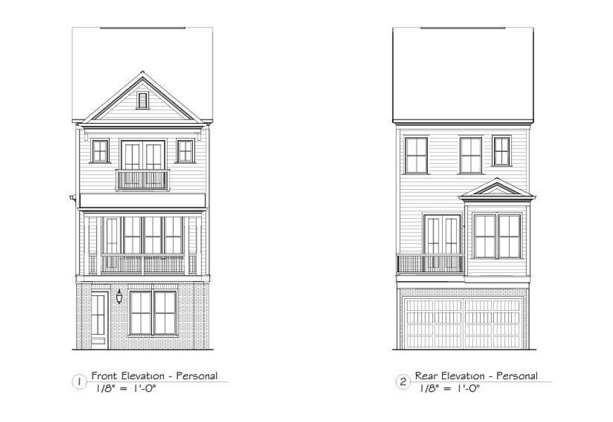 Exterior rendering of this home design in The Village at River Green, Canton, GA (Image 2).