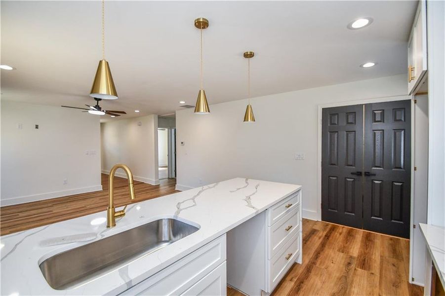 Furnished interior view inside a new home in , Atlanta (Image 6).