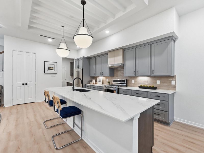 Furnished interior view inside a new home in , Houston (Image 38).
