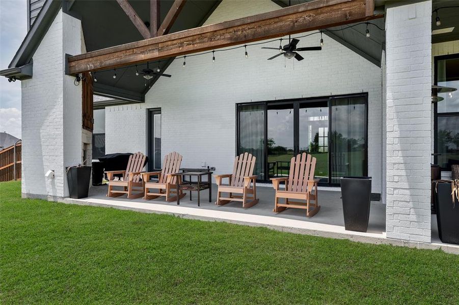 Exterior details and patio area of a home in , Waxahachie (Image 23). Exterior details and patio area of a home in , Waxahachie (Image 23).