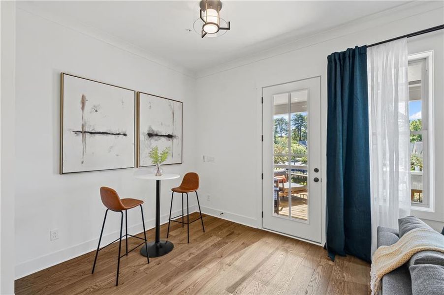 Furnished interior view inside a new home in South on Main, Woodstock (Image 18).