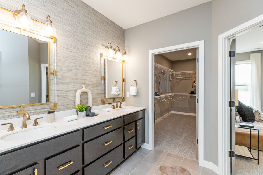 Representative furnished interior of a home built from the Wilmington by Fischer Homes in Easton Park, Dallas (Image 41).