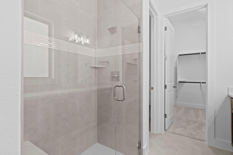 Walk-in shower in Primary Bath Walk-in shower in Primary Bath