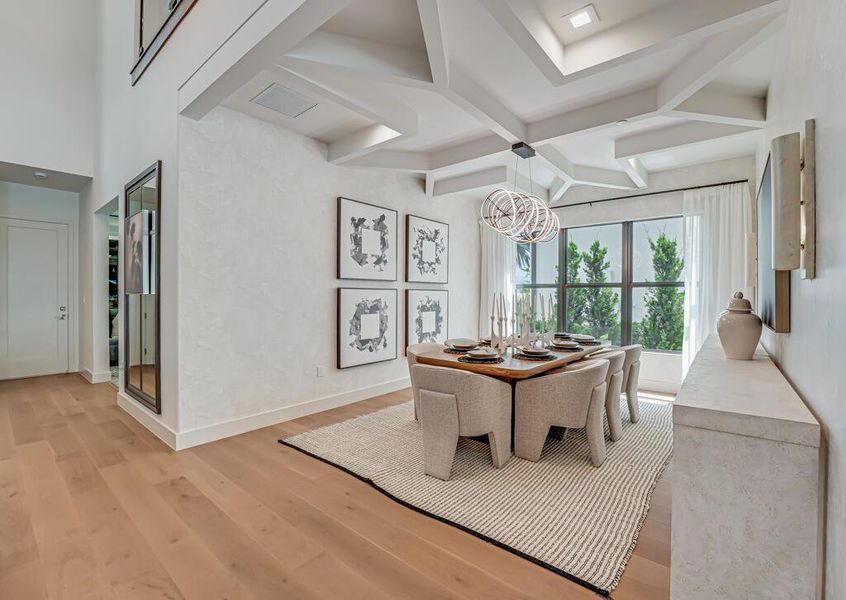 Furnished interior view inside a new home in Apex at Avenir, Palm Beach Gardens (Image 102).