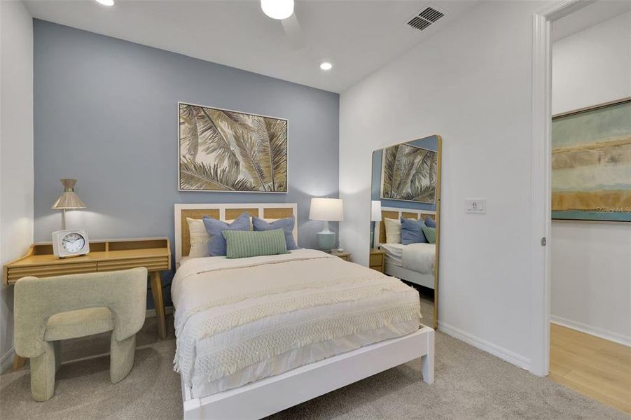 Furnished interior view inside a new home in Creekside Run at Babcock Ranch, Punta Gorda (Image 31).