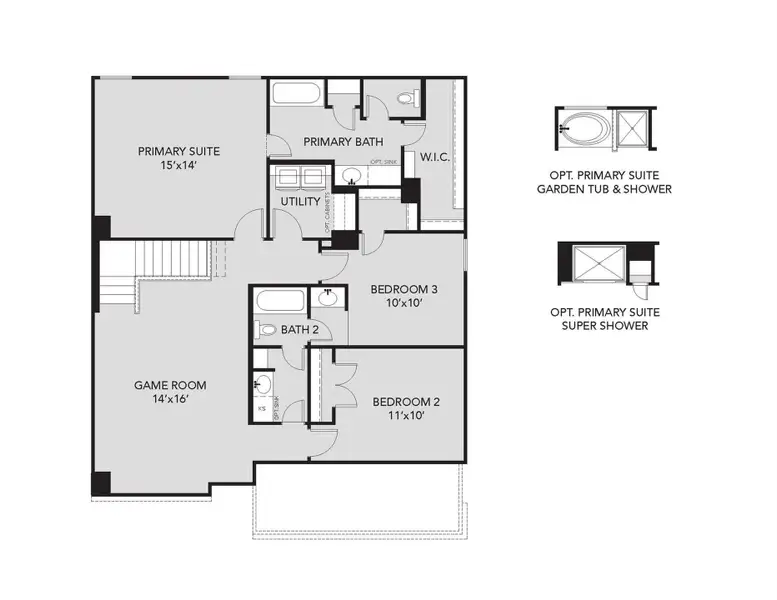 2D floor plan layout of this home in , Montgomery, TX (Image 3).