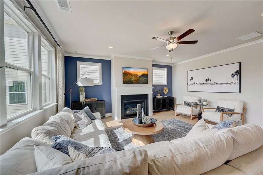 Furnished interior view inside a new home in Bailey Fence, Dacula (Image 11).