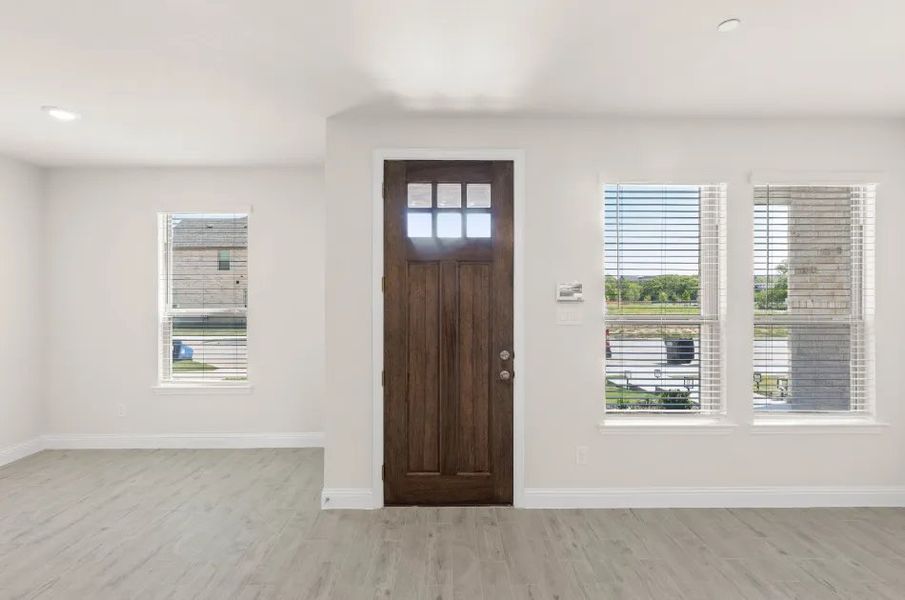 Front exterior of a new home in Timber Ridge, Corinth, TX, highlighting curb appeal (Image 28).