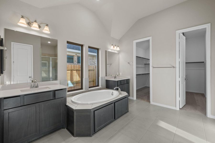 Furnished interior view inside a new home in The Meadows at Imperial Oaks 60', Conroe (Image 15).