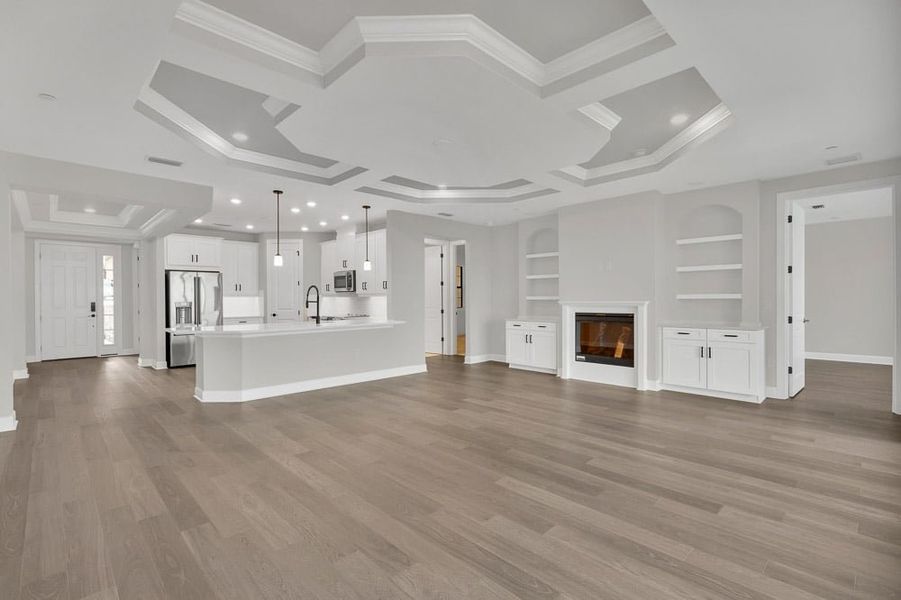 Spacious, unfurnished interior of a new home in Esplanade by the Islands Coach Homes, Naples (Image 13). Spacious, unfurnished interior of a new home in Esplanade by the Islands Coach Homes, Naples (Image 13).