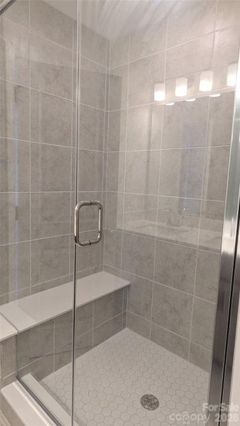 Upgraded Primary Walk in Titled Shower