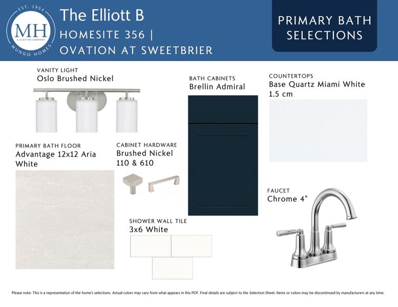 Sample of building materials used in homes in Ovation at Sweetbrier, Durham (Image 8). Sample of building materials used in homes in Ovation at Sweetbrier, Durham (Image 8).