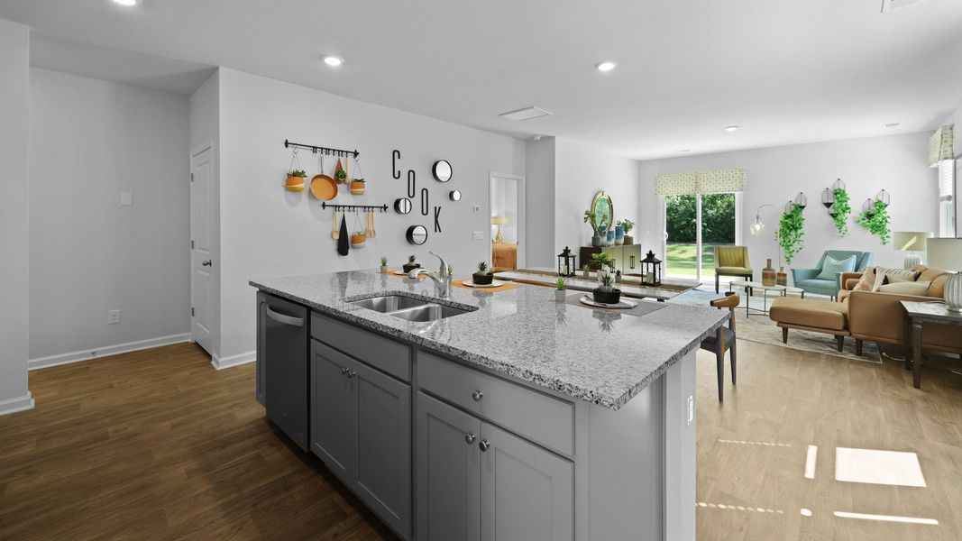 Furnished interior view inside a new home in Pineview North, Summerville (Image 9).