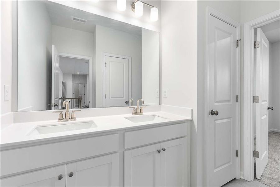 Furnished interior view inside a new home in Carmichael Farms, Canton (Image 17).