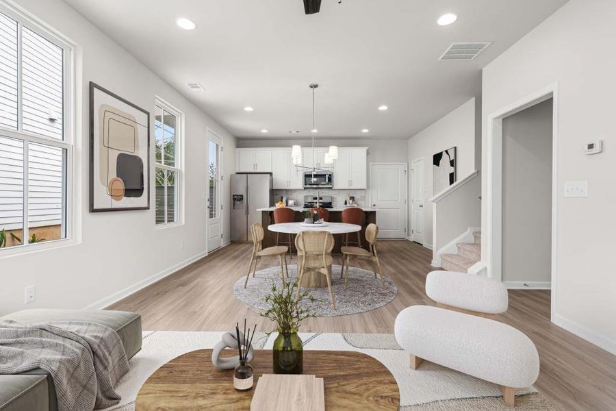 Furnished interior view inside a new home in Harmony, Auburn (Image 6).