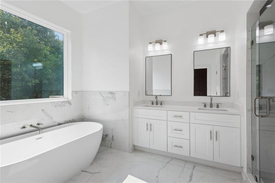 Furnished interior view inside a new home in , Atlanta (Image 6).