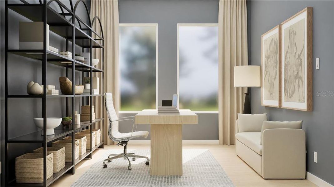 Furnished interior view inside a new home in , Clermont (Image 33).