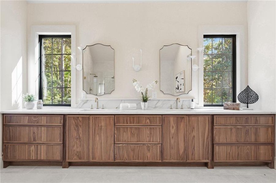 Furnished interior view inside a new home in , Atlanta (Image 6).