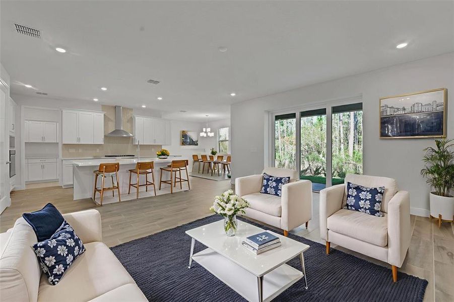 Furnished interior view inside a new home in Palms at Windermere, Windermere (Image 13).