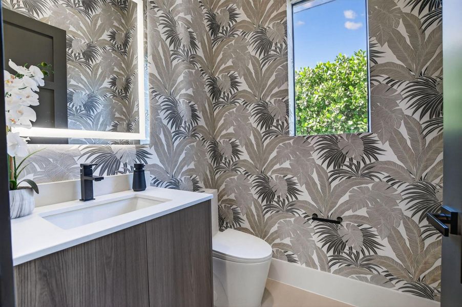 Furnished interior view inside a new home in , Boca Raton (Image 37).